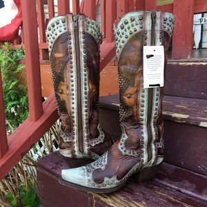 dan post turquoise boots